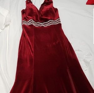 Mermaid  velvet burgundy/reddish  dress